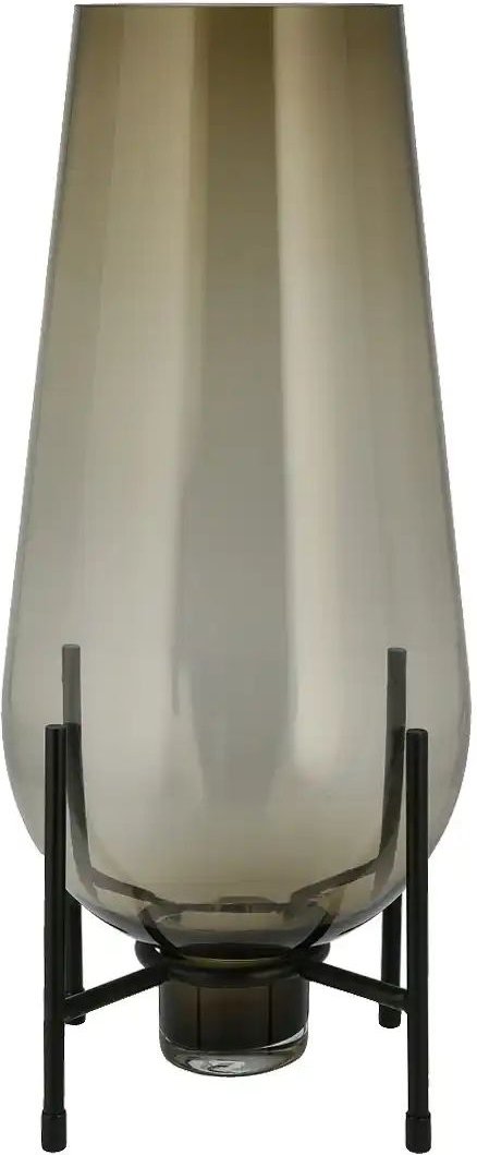 Peill+Putzler Vase mit Metallgestell ¦ braun ¦ Metall,Glas ¦ Maße (cm): H: 42 Ø: 18 Accessoires > Vasen - Höffner