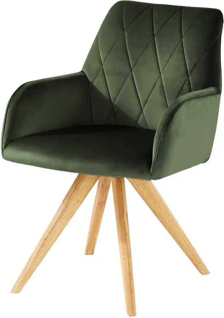 Woodford Armlehnstuhl Bristol ¦ grün ¦ Maße (cm): B: 60 H: 88 T: 67.0 Stühle > Esszimmerstühle > Esszimmerstühle mit Ar...