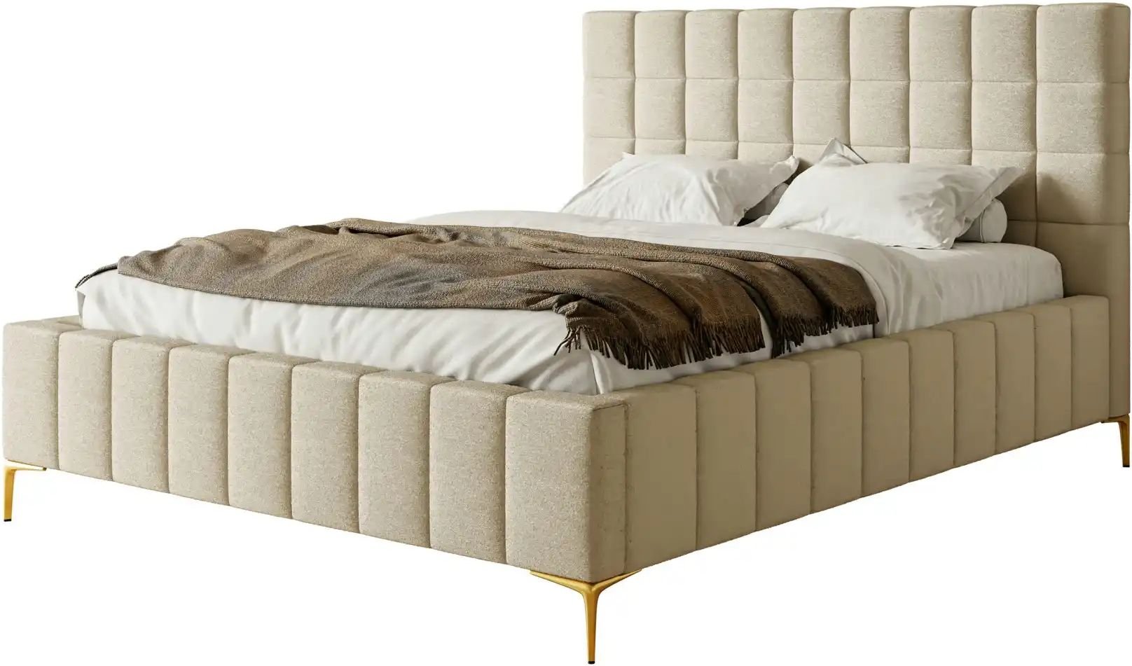 Selsey Polsterbett mit Bettkasten Szejlo ¦ beige ¦ Maße (cm): B: 200 H: 126 Betten > Polsterbetten - Höffner