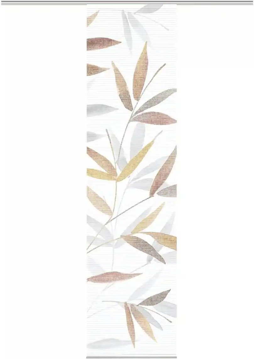 HOME in green Schiebevorhang ¦ mehrfarbig ¦ Synthetik ¦ Maße (cm): B: 60 H: 245 Gardinen & Rollos > Gardinen & Vorhäng...