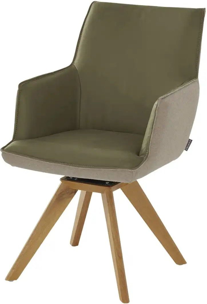 KOINOR Armlehnstuhl Leder Schwof ¦ grün ¦ Maße (cm): B: 57 H: 90 T: 66.0 Stühle > Esszimmerstühle > Esszimmerstühle mit...