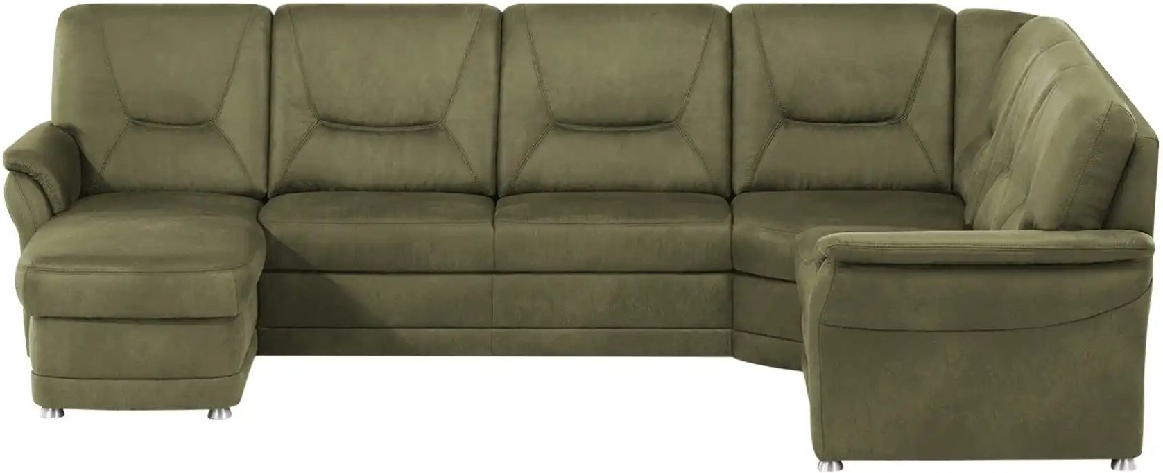 Thumbnail - meinSofa Wohnlandschaft aus Mikrofaser Edda ¦ grün ¦ Maße (cm): B: 309 H: 96 T: 227.0 Polstermöbel > Sofas > Wohnlandsch...