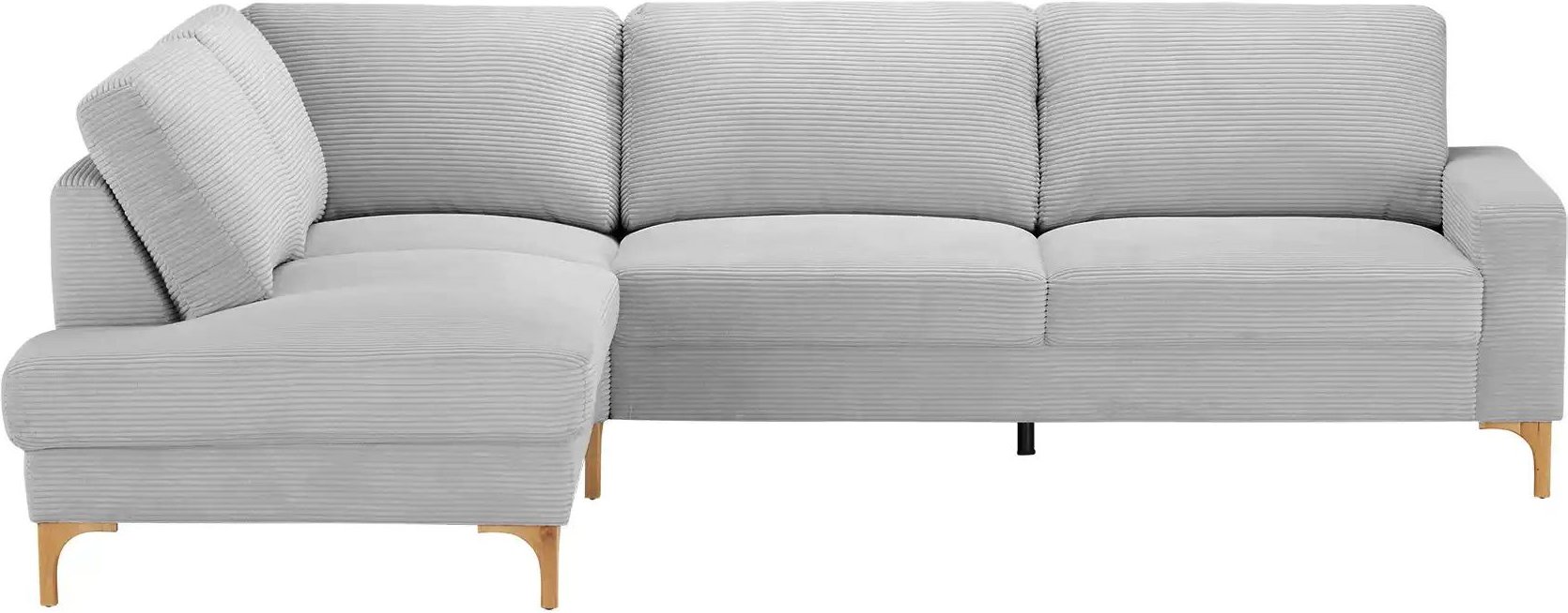 Thumbnail - Gray & Jones Cord-Sofa Capa ¦ grau ¦ Maße (cm): B: 276 H: 86 T: 200.0 Polstermöbel > Sofas > Ecksofas - Höffner