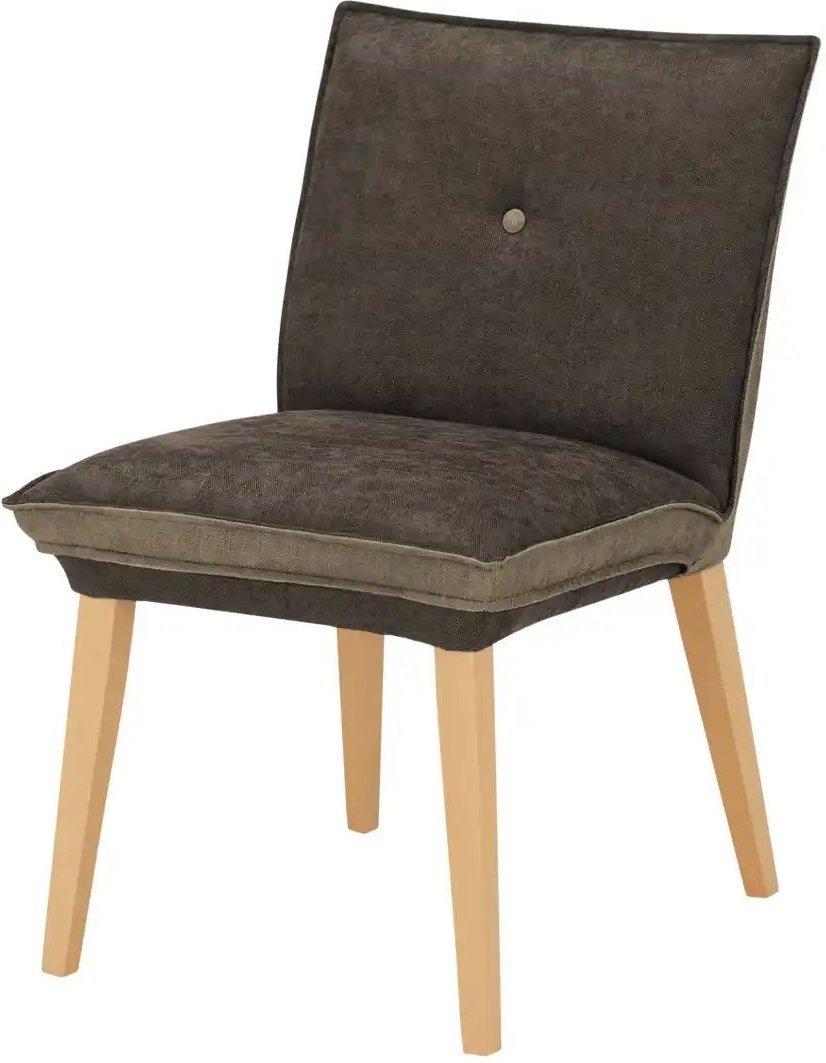 Woodford Esszimmerstuhl mit Kombi-Bezug Sunna ¦ braun ¦ Maße (cm): B: 52 H: 87 T: 65.0 Stühle > Küchenstühle > Polster K...