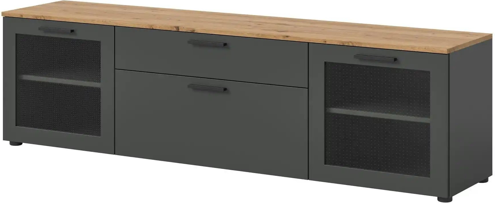 Thumbnail - Lowboard Niklas ¦ grau ¦ Maße (cm): B: 185 H: 52 Kommoden & Sideboards > Lowboards - Höffner