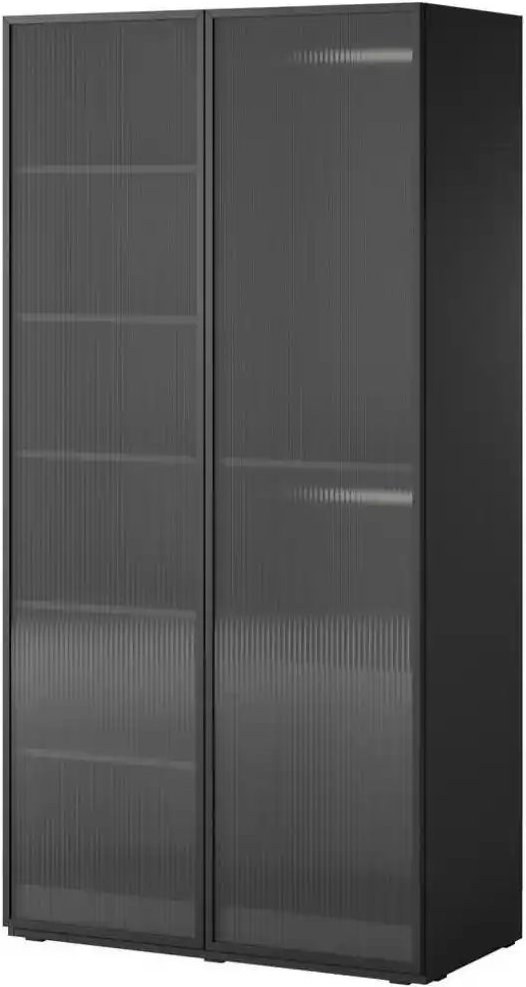 Drehtürenschrank mit Glastüren Sandbox ¦ schwarz ¦ Maße (cm): B: 101 H: 200 Schränke > Kleiderschränke > Drehtürenschrän...