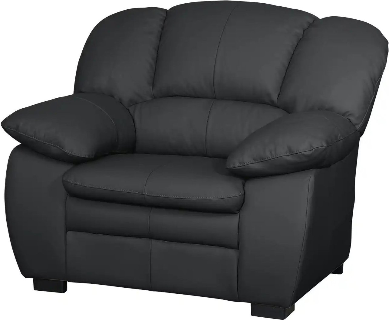 uno Ledersessel Casino ¦ schwarz ¦ Maße (cm): B: 109 H: 88 T: 92.0 Polstermöbel > Sessel > Fernsehsessel - Höffner