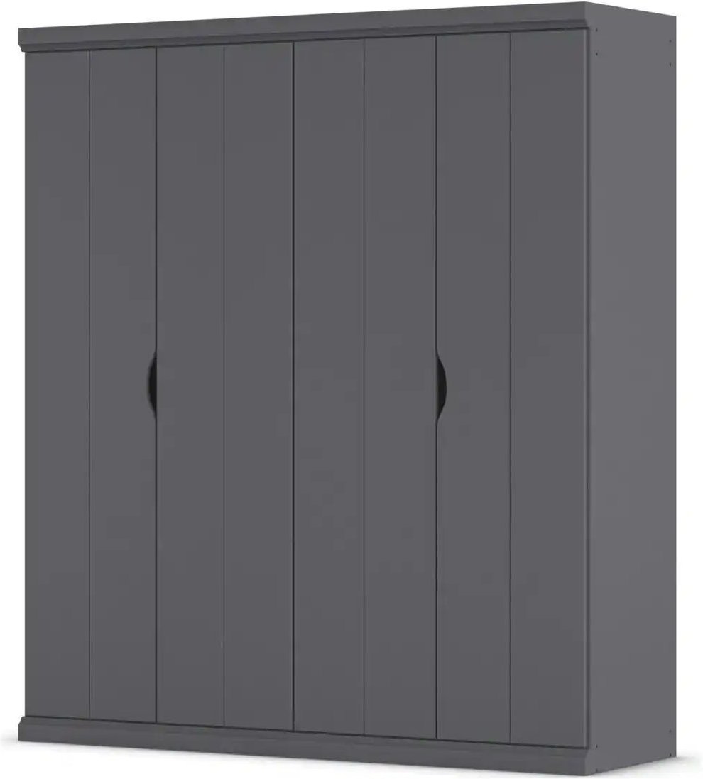 Kleiderschrank Frieda ¦ grau ¦ Maße (cm): B: 181 H: 203 Schränke > Kleiderschränke > Drehtürenschränke - Höffner