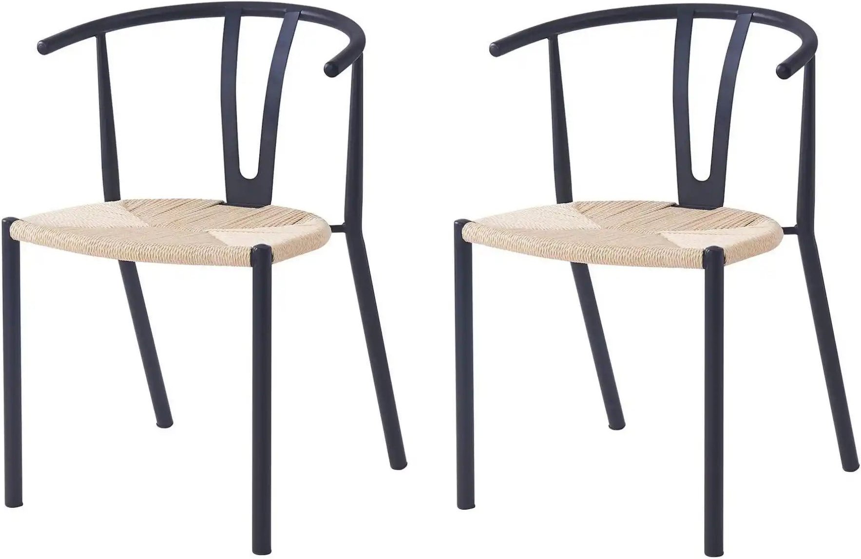 Stuhl 2er-Set Suki ¦ schwarz ¦ Maße (cm): B: 50,5 H: 78,5 Stühle > Esszimmerstühle > Esszimmerstühle ohne Armlehnen - H...