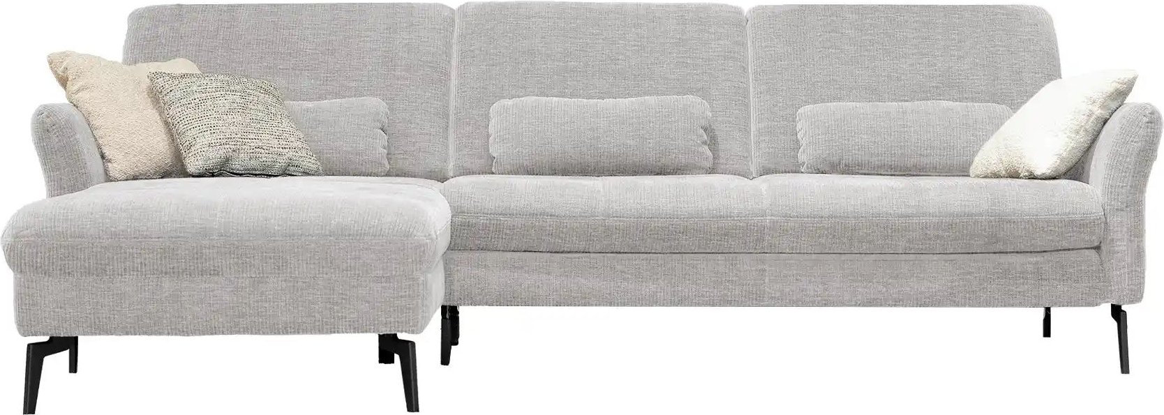 meinSofa Ecksofa Cord DANTE ¦ silber Polstermöbel > Sofas > 3-Sitzer - Höffner