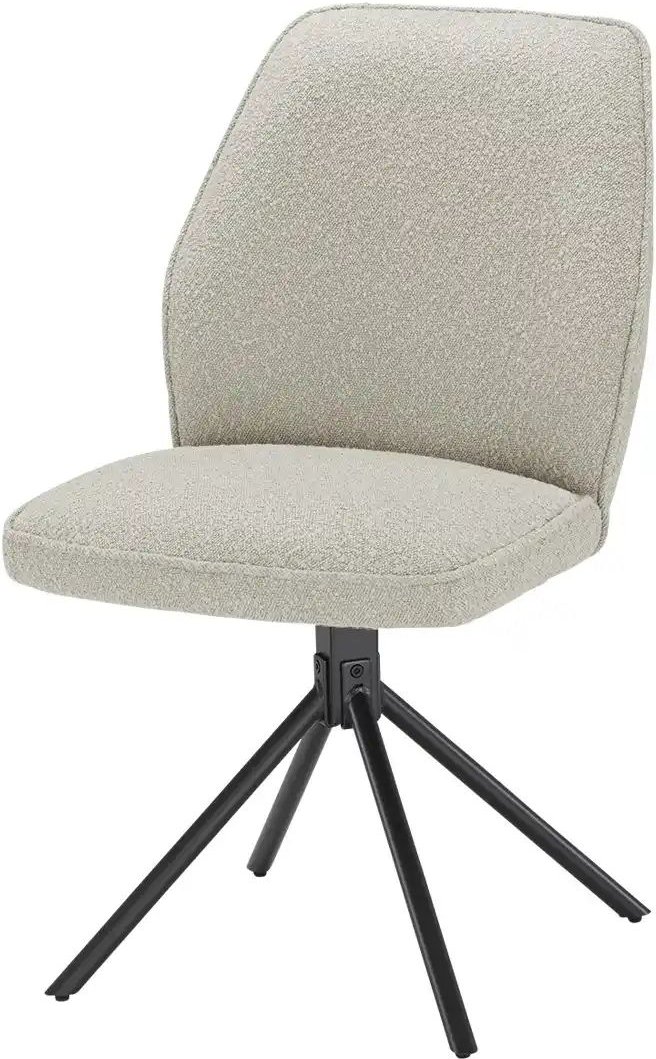 Stuhl aus Teddy-Bouclé Flynn ¦ grau ¦ Maße (cm): B: 52 H: 86 T: 62.0 Stühle > Polsterstühle - Höffner