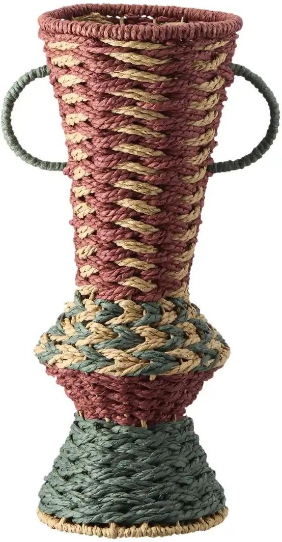 HOME STORY Deko Vase ¦ mehrfarbig ¦ Papier,Eisen ¦ Maße (cm): B: 25 H: 43 T: 18.0 Accessoires > Vasen - Höffner