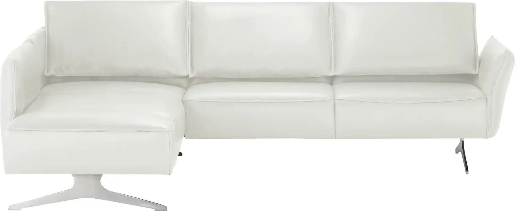KOINOR Ecksofa Leder Vineto ¦ weiß ¦ Maße (cm): B: 272 H: 83 T: 207.0 Polstermöbel > Sofas > Ecksofas - Höffner