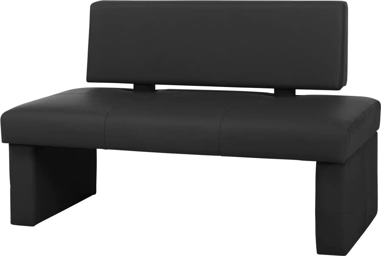 Woodford Kunstleder-Bank Seta ¦ schwarz ¦ Maße (cm): B: 130 H: 88 T: 64.0 Bänke > Einzelbänke - Höffner