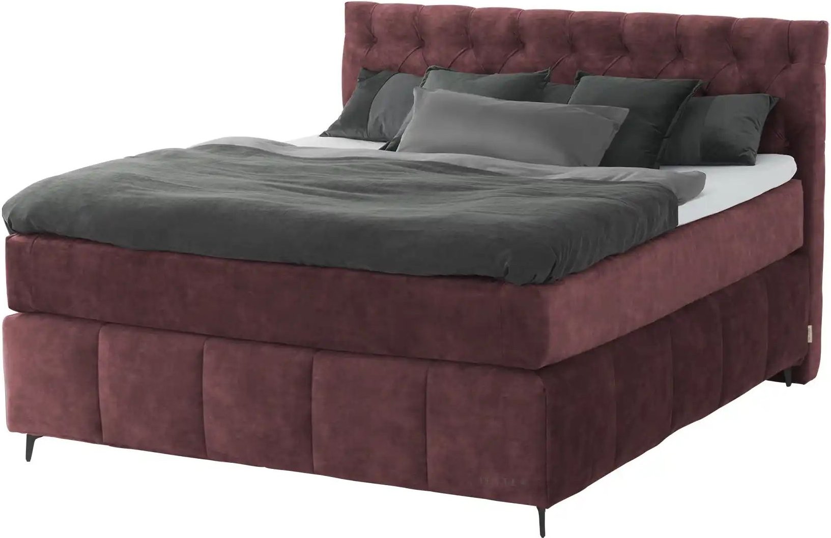 Jette Home Boxspringbett Glam New ¦ rot ¦ Maße (cm): B: 202 H: 132,5 Betten > Boxspringbetten - Höffner