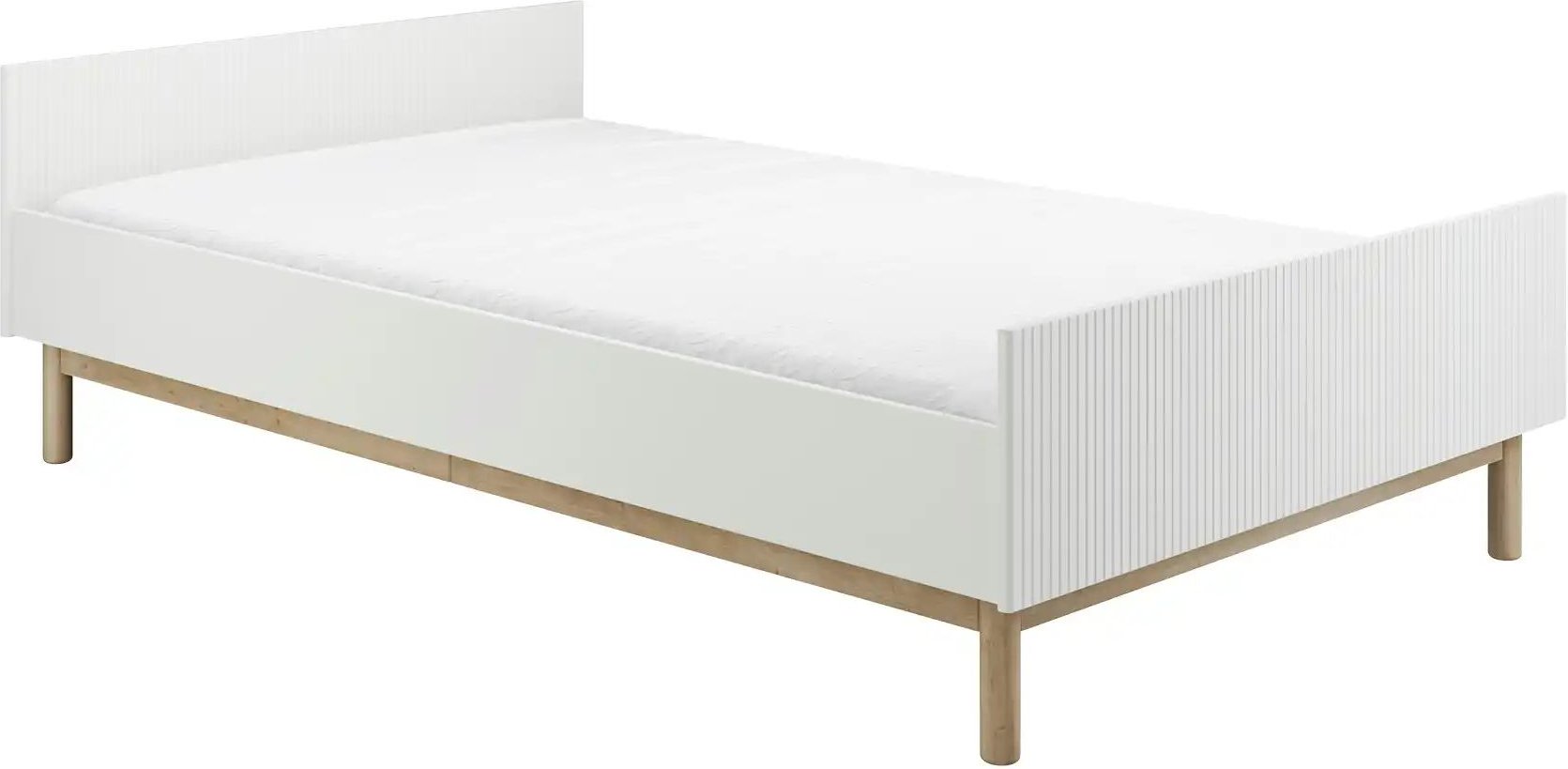 pinio Bett Miloo ¦ weiß ¦ Maße (cm): B: 126 H: 62,7 Betten > Bettgestelle - Höffner