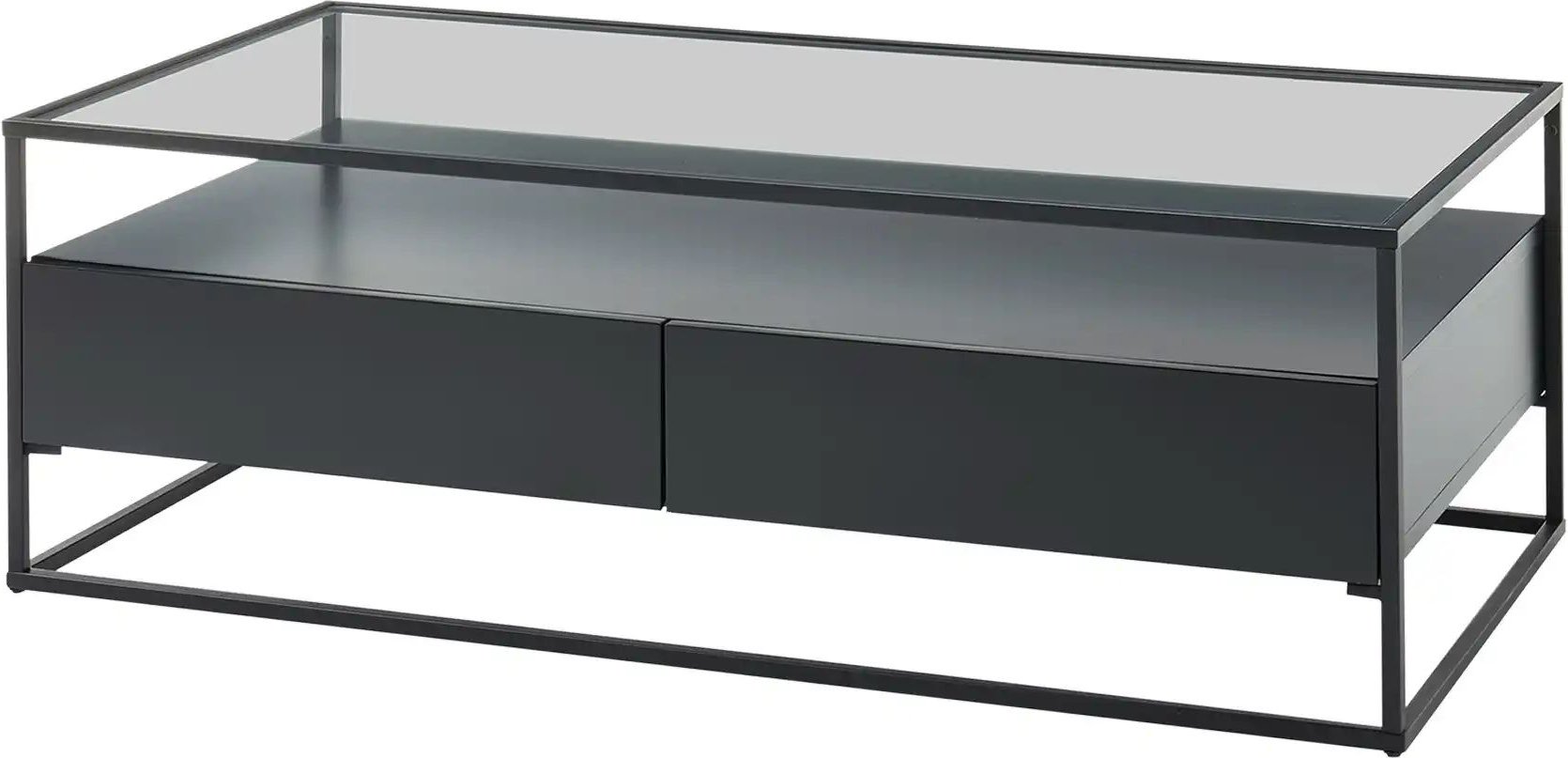 Couchtisch Lamia ¦ schwarz ¦ Maße (cm): B: 60 H: 40 Tische > Mehr Tische > Couchtische mit Glasplatte - Höffner