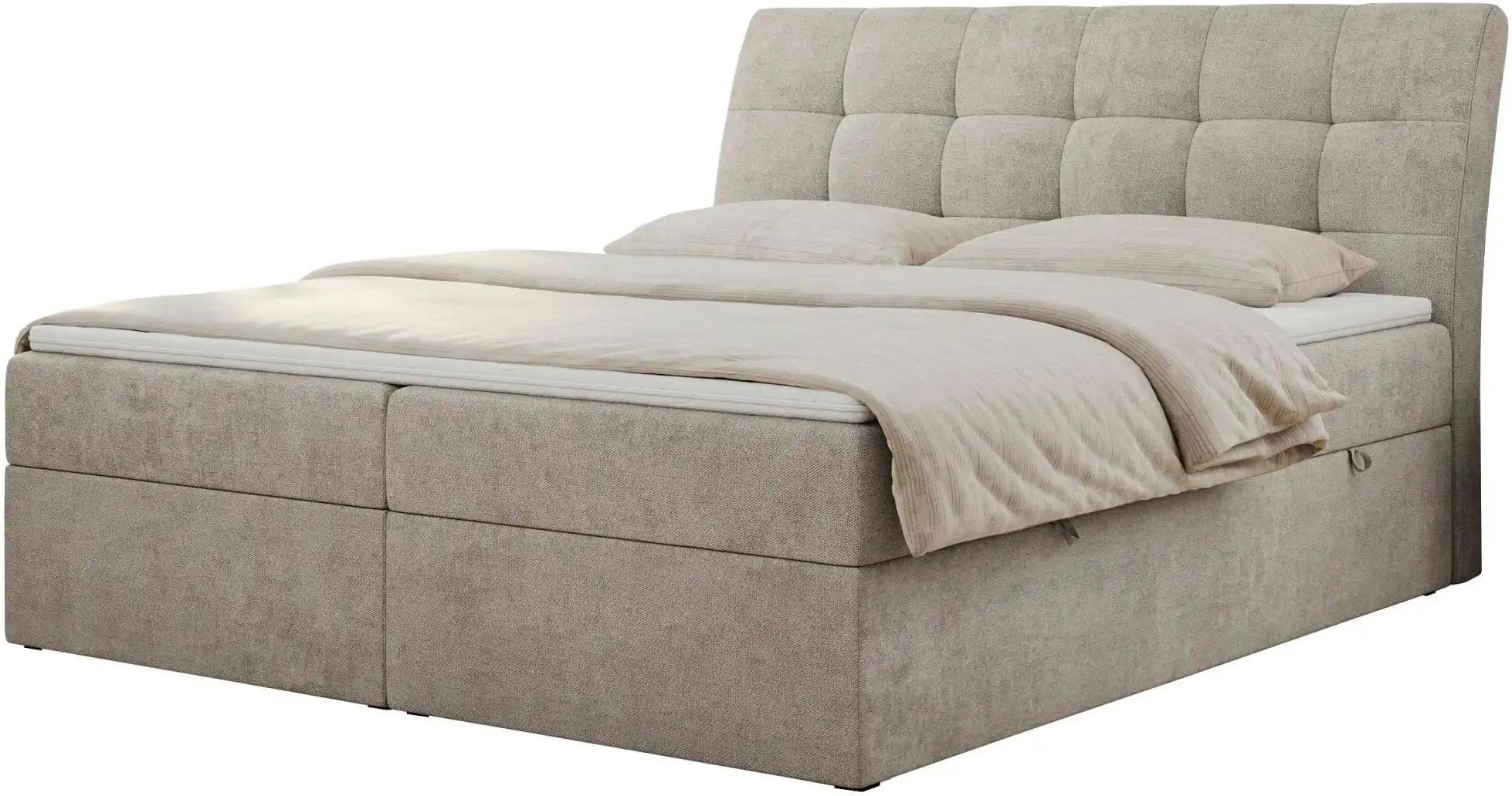 Boxbett mit Bettkasten Diegos ¦ beige ¦ Maße (cm): B: 180 H: 118 Betten > Komfortbetten - Höffner