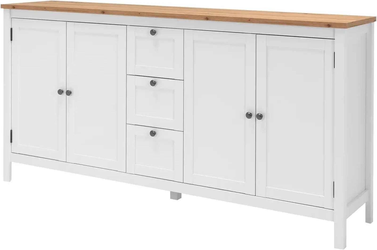 Sideboard Mazzano ¦ weiß ¦ Maße (cm): B: 180 H: 90 T: 40.0 Kommoden & Sideboards > Sideboards - Höffner