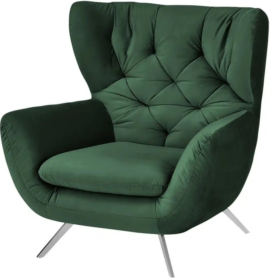 Jette Home Hochlehnsessel Caldara ¦ grün ¦ Maße (cm): B: 100 H: 106 T: 95.0 Polstermöbel > Sessel > Ohrensessel - Höffn...