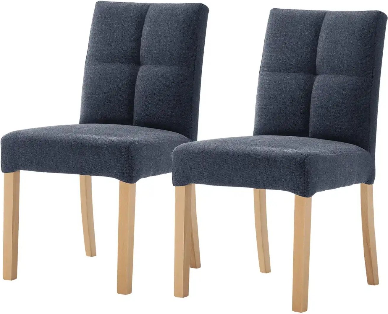 Woodford Esszimmerstuhl im 2er Set Mako ¦ blau ¦ Maße (cm): B: 48 H: 89 T: 64.0 Stühle > Küchenstühle > Polster Küchenst...