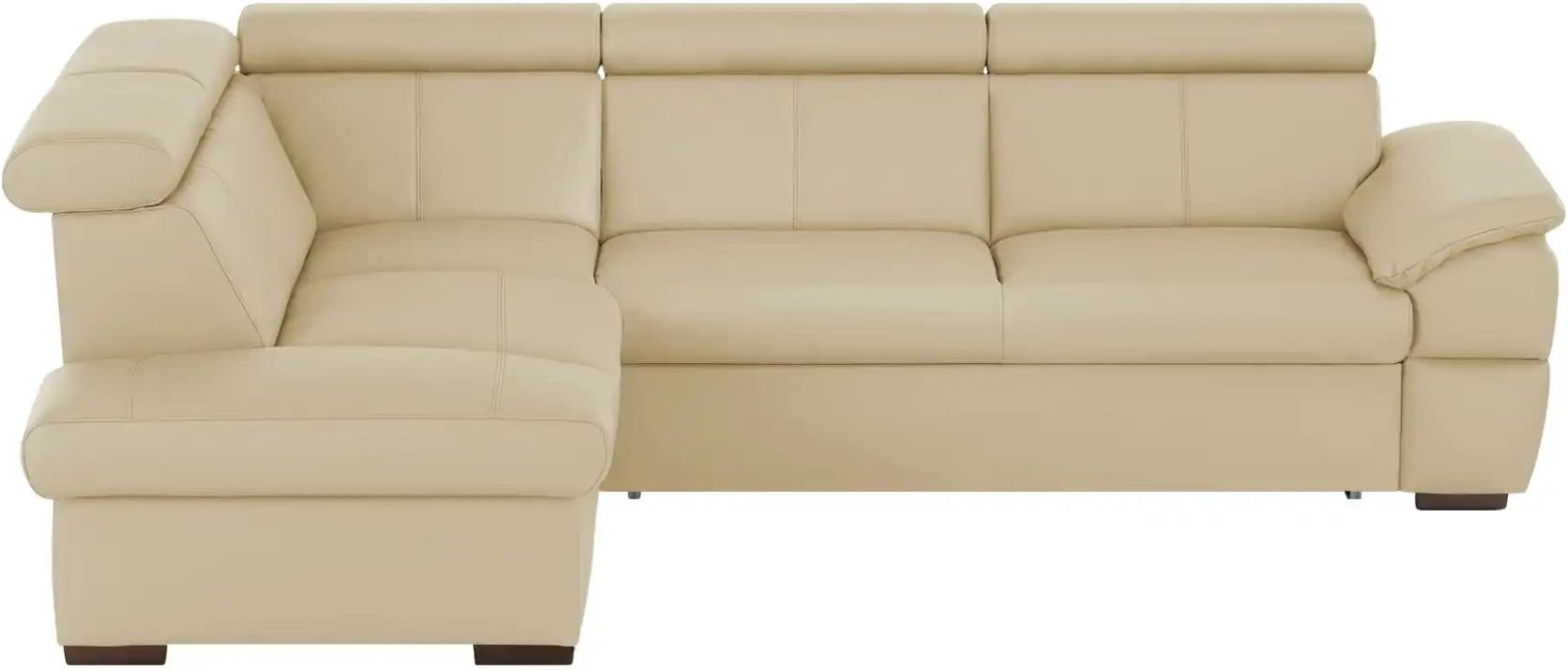 Thumbnail - uno Ecksofa aus Echtleder Town ¦ beige ¦ Maße (cm): B: 264 H: 76 T: 210.0 Polstermöbel > Sofas > Ecksofas - Höffner
