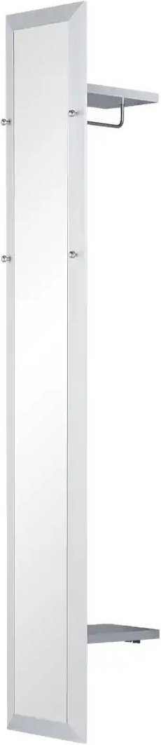 Thumbnail - Wohnwert Spiegelgarderobe Intro ¦ silber ¦ Spanplatte,Glas ¦ Maße (cm): B: 33 H: 195 T: 35.0 Garderoben & Kleiderstange...