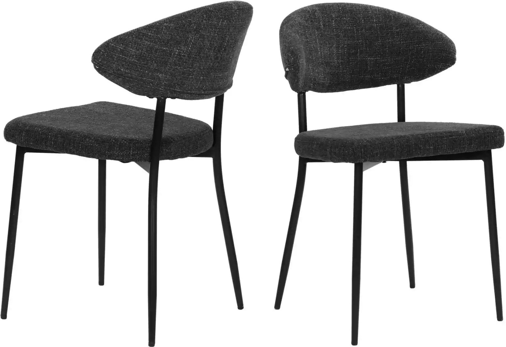 Stuhl 2er-Set ¦ grau ¦ Maße (cm): B: 56 H: 82 Stühle > Polsterstühle - Höffner