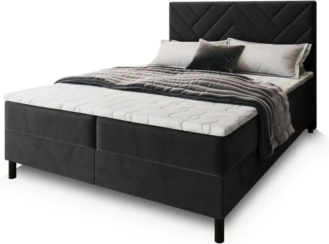 MASSENO Boxbett mit Bettkasten Rokis ¦ schwarz ¦ Maße (cm): B: 160 H: 98 Betten > Polsterbetten - Höffner