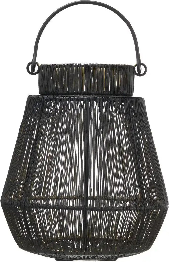 HOME STORY Windlicht ¦ schwarz ¦ Eisen ¦ Maße (cm): H: 21 Ø: 19 Accessoires > Kerzen & Kerzenständer - Höffner