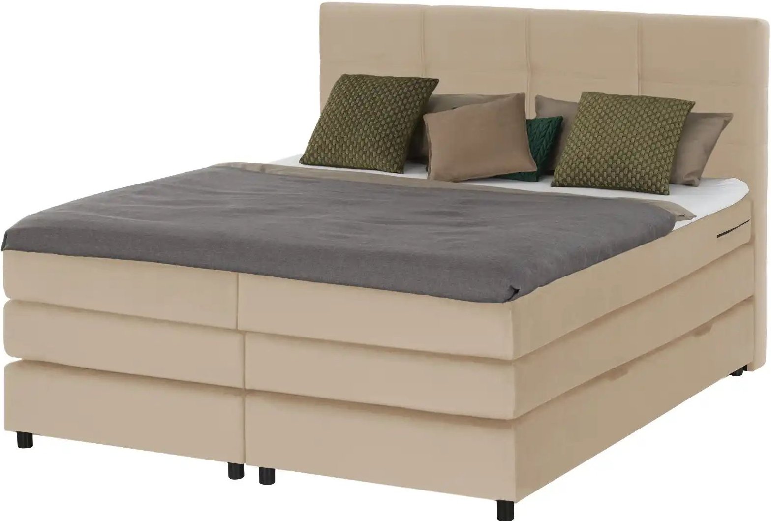 Boxspringbett  Wind ¦ beige ¦ Maße (cm): B: 140 H: 152 Betten > Boxspringbetten - Höffner
