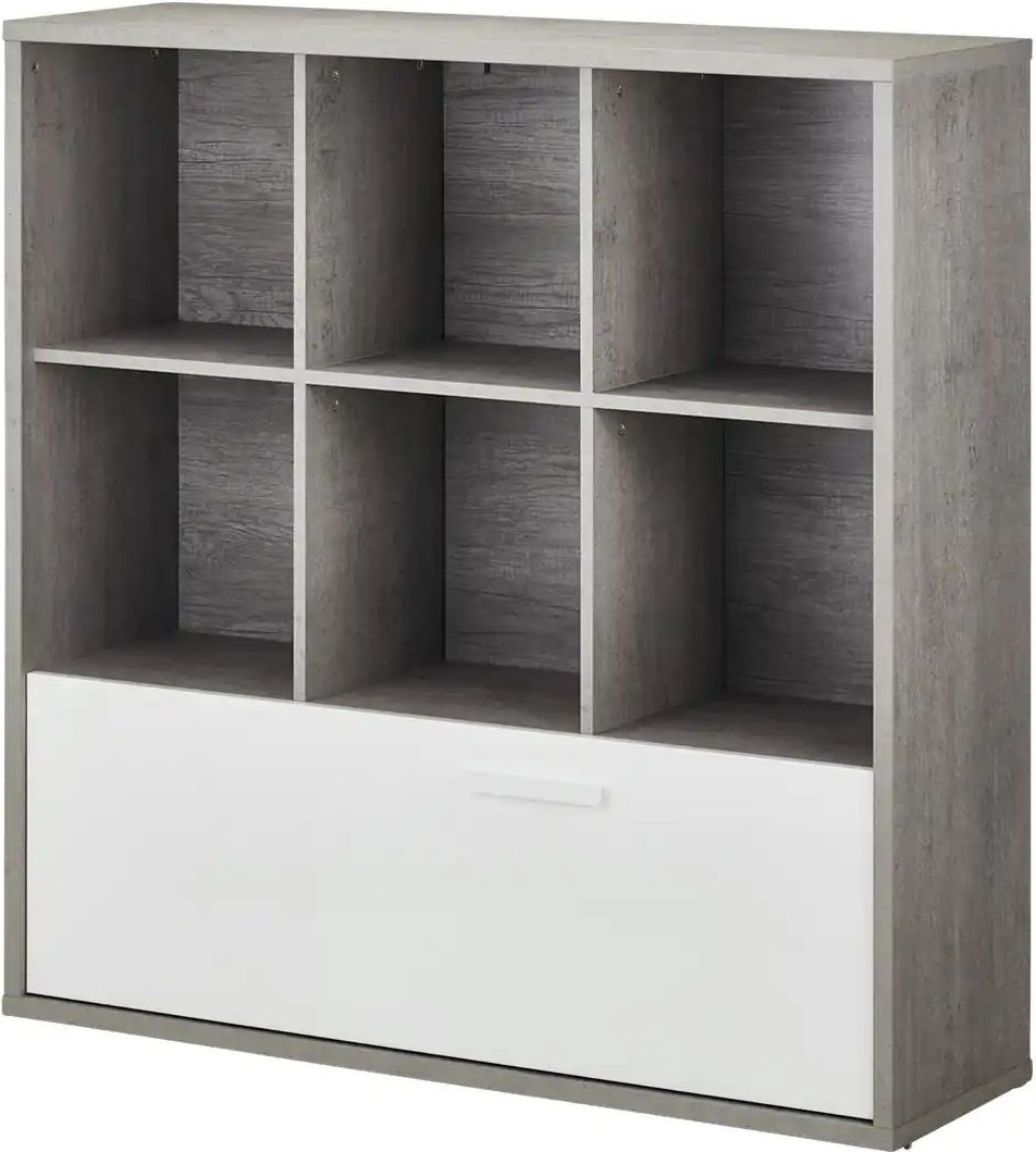 Multifunktionsregal Milow ¦ grau ¦ Maße (cm): B: 120 H: 121 T: 35.7 Regale > Standregale - Höffner