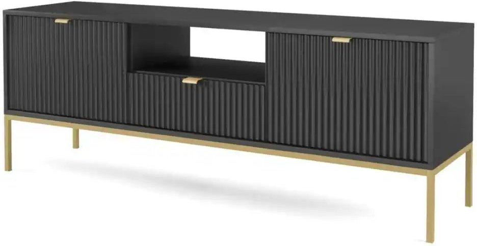 Lowboard Nova ¦ schwarz ¦ Maße (cm): B: 154 H: 56 Kommoden & Sideboards > Lowboards - Höffner