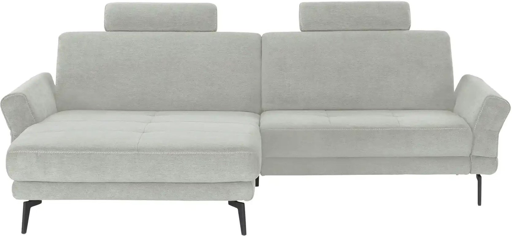 meinSofa Ecksofa Mike ¦ silber ¦ Maße (cm): B: 251 H: 86 T: 216.0 Polstermöbel > Sofas > 3-Sitzer - Höffner