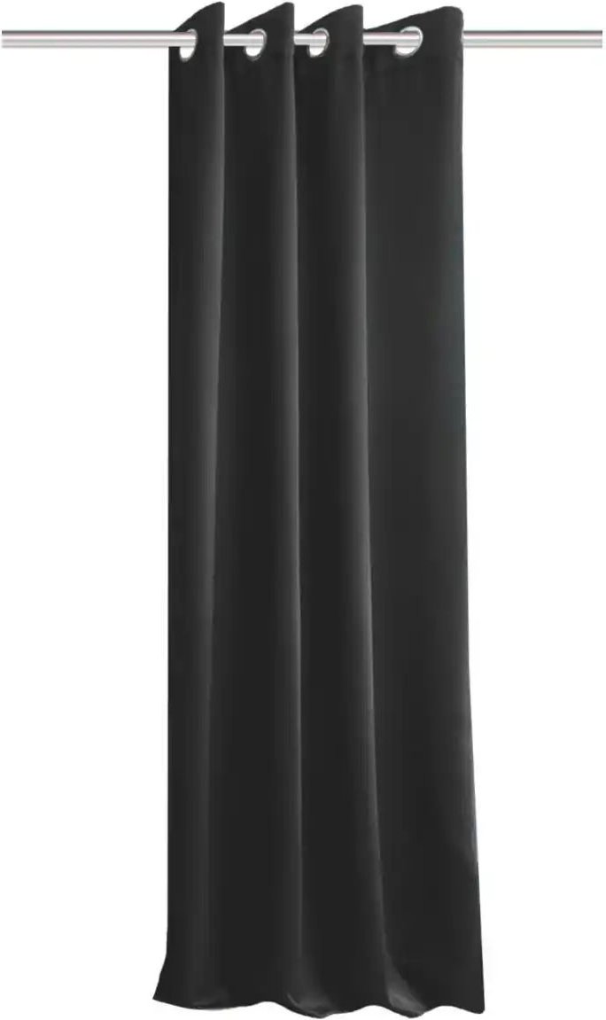 Thumbnail - HOME Wohnideen Ösenschal ¦ schwarz ¦ Maße (cm): B: 135 H: 245 Gardinen & Rollos > Gardinen & Vorhänge > Schiebegardine...