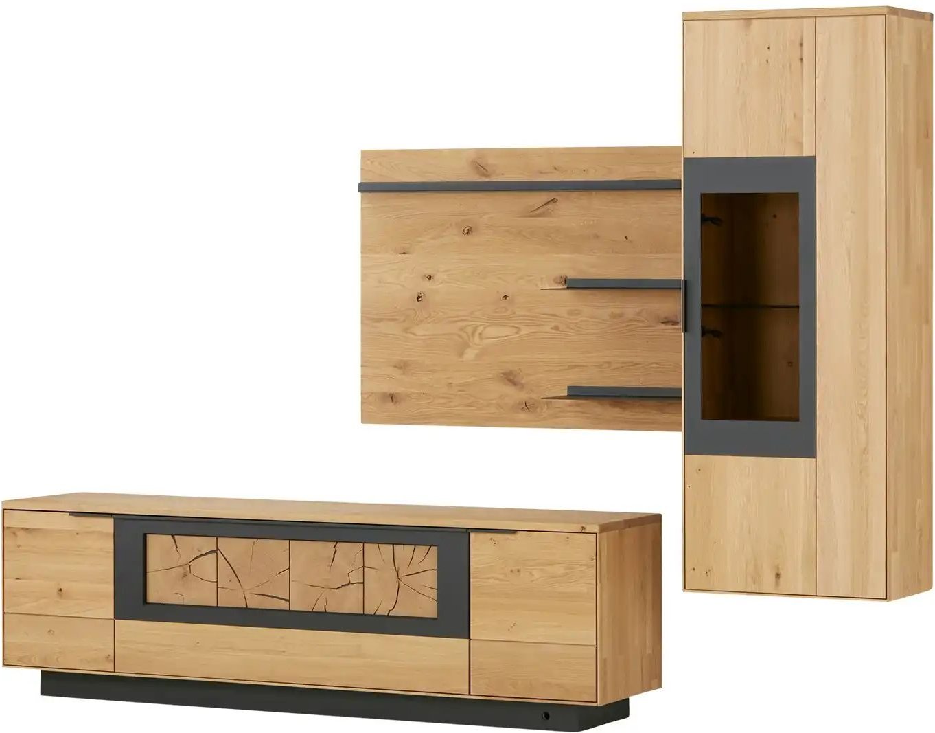 WÖSTMANN Wohnwand WM 1910 ¦ holzfarben ¦ Maße (cm): B: 284 H: 204 T: 46.0 Kommoden & Sideboards > Wohnwände - Höffner