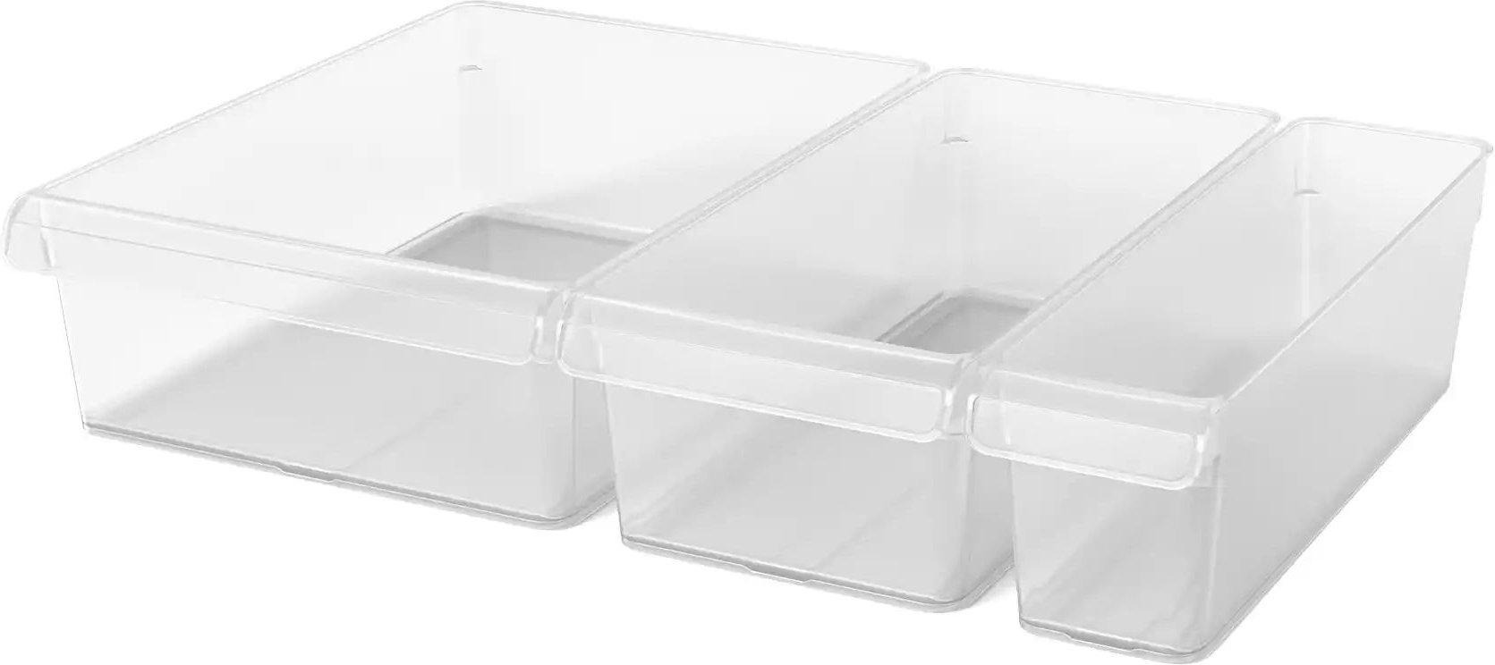 Rotho Kühlschrankorganizer-Set Loft ¦ transparent/klar ¦ Kunststoff ¦ Maße (cm): B: 31 H: 22 T: 9.0 Küchenzubehör & Hel...