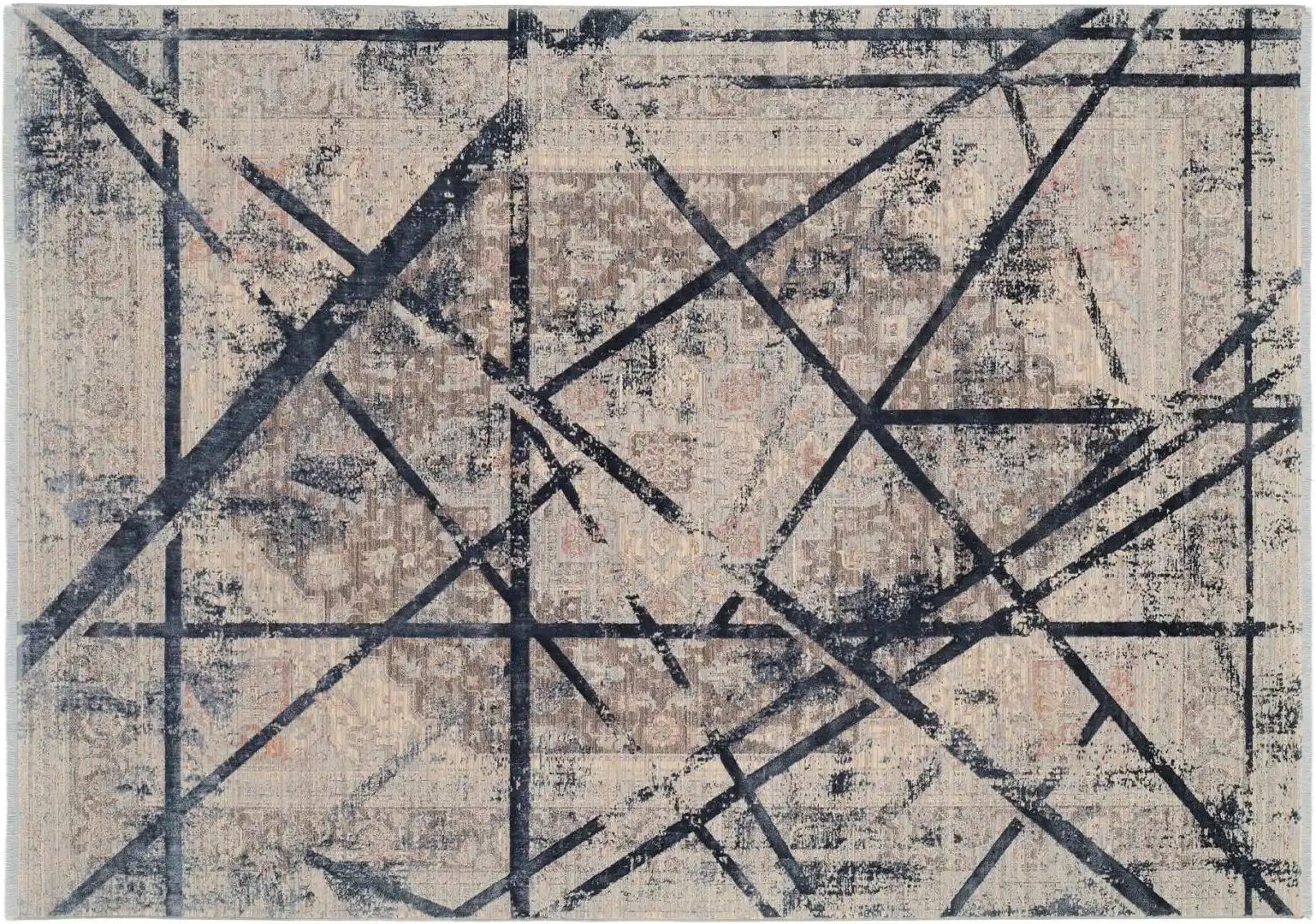 Musterring Teppich ¦ blau ¦ Synthetische Fasern,Viskose ¦ Maße (cm): B: 200 H: 0,7 Teppiche > Wohnteppiche - Höffner