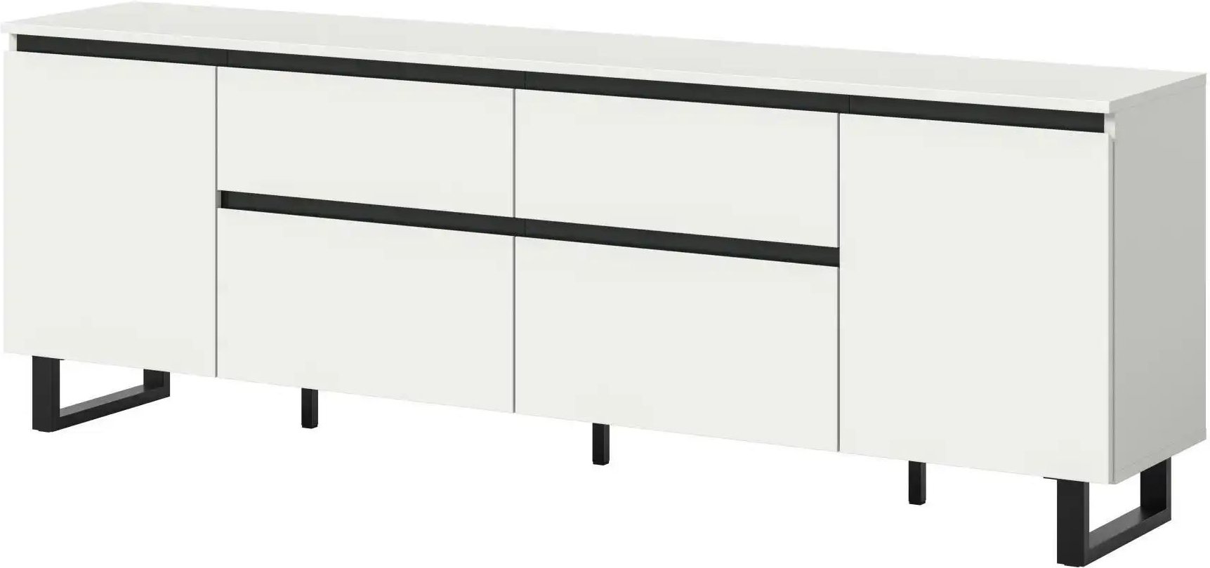 Lowboard ¦ weiß ¦ Maße (cm): B: 180 H: 64 Kommoden & Sideboards > Lowboards - Höffner