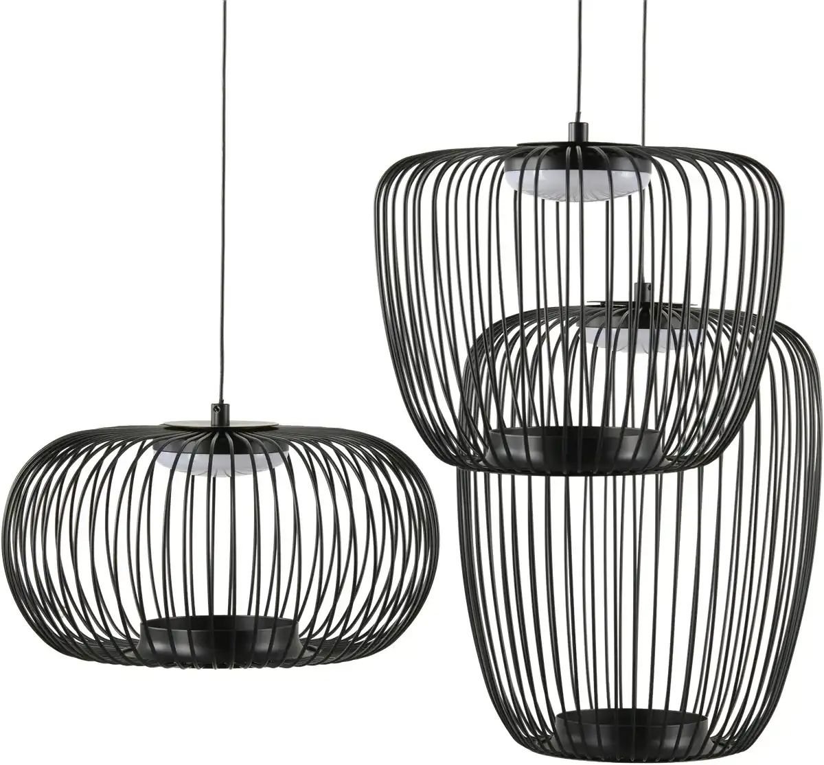 KHG Pendelleuchte Pendelleuchte ¦ schwarz ¦ Maße (cm): H: 150 Ø: 62 Lampen & Leuchten > Hängeleuchten - Höffner