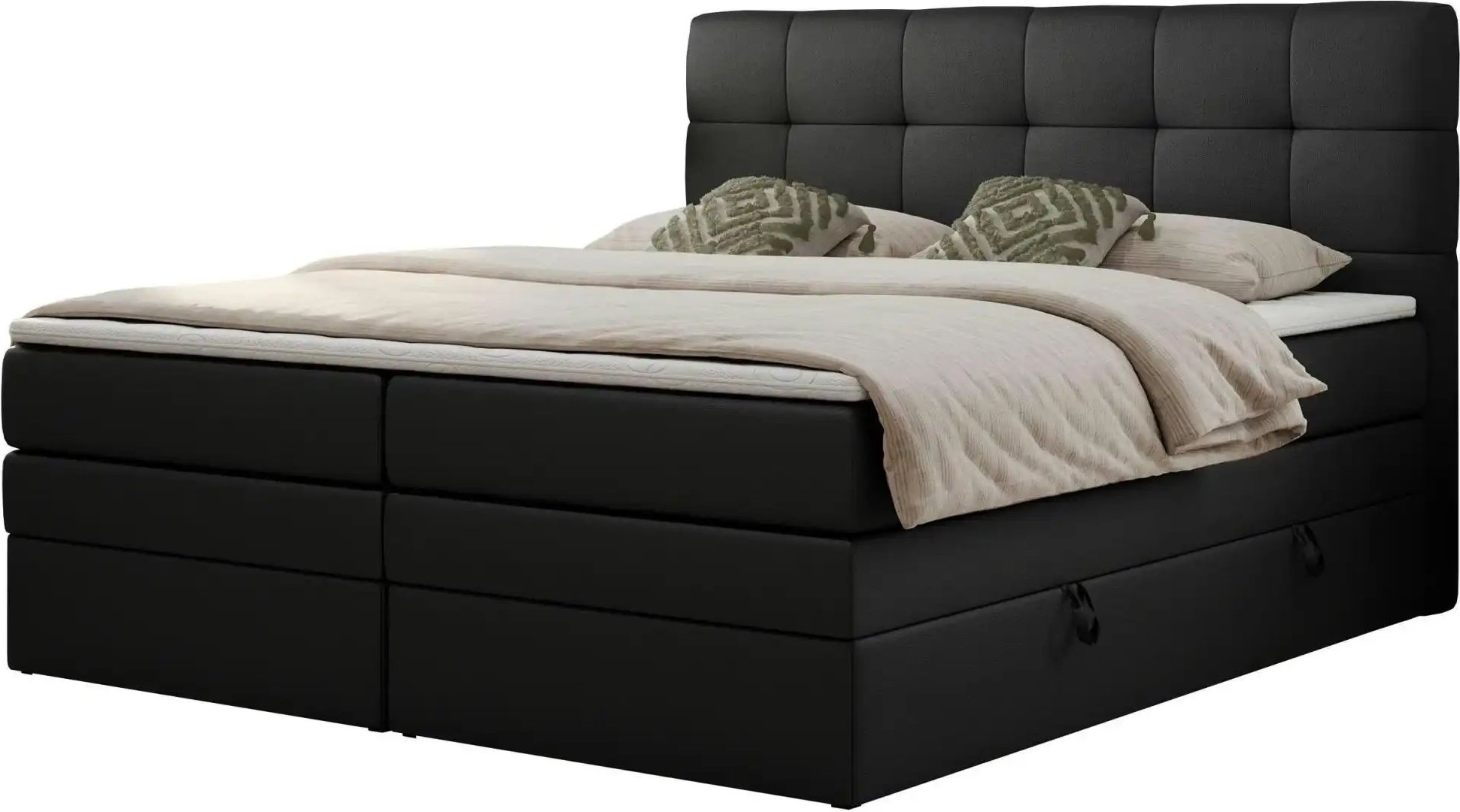 Boxspringbett mit Bettkasten Luka King ¦ schwarz ¦ Maße (cm): B: 140 H: 110 Betten > Boxspringbetten - Höffner