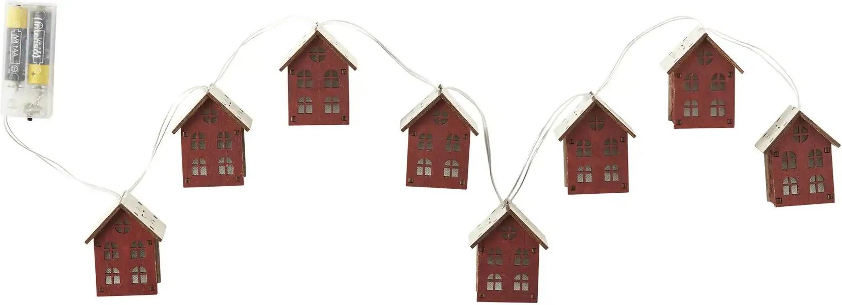 LED Lichterkette Häuser ¦ rot Weihnachten - Höffner