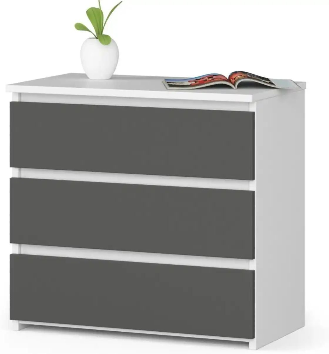 Kommode mit 3 Schubladen Carlo ¦ mehrfarbig ¦ Maße (cm): B: 60 H: 57 Tische > Nachttische - Höffner