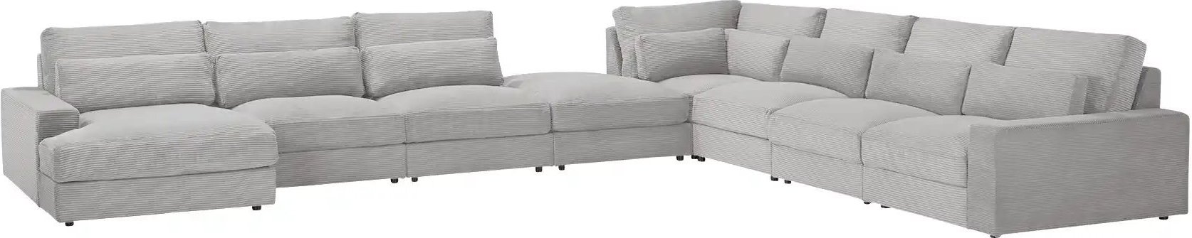 Wohnlandschaft Branna ¦ grau ¦ Maße (cm): B: 502 H: 89 T: 412.0 Polstermöbel > Sofas > Wohnlandschaften - Höffner