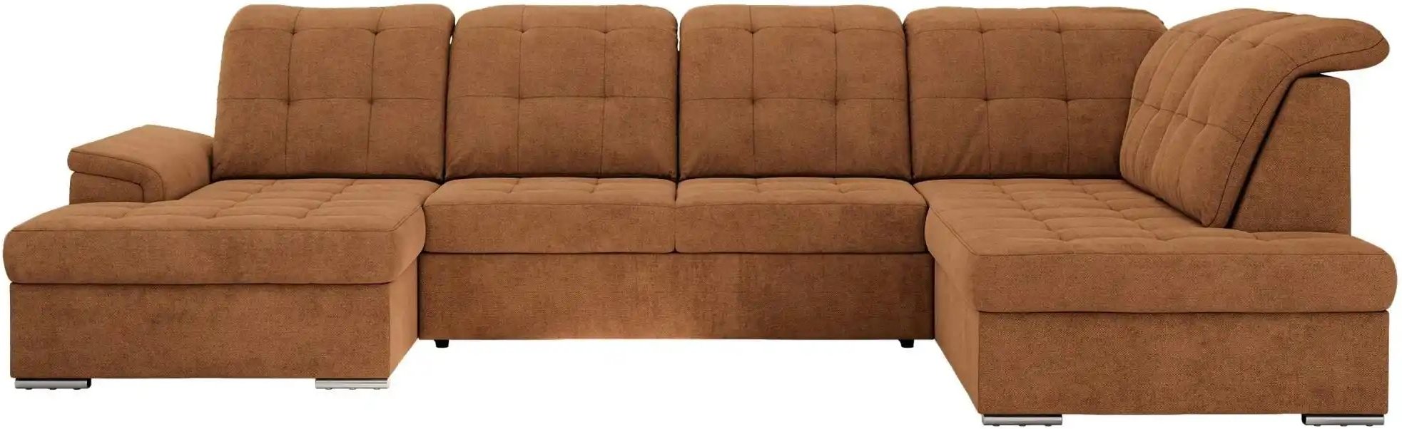 Wohnlandschaft mit Schlaffunktion Madrito ¦ orange ¦ Maße (cm): B: 323 H: 89 Polstermöbel > Sofas > Wohnlandschaften - H...