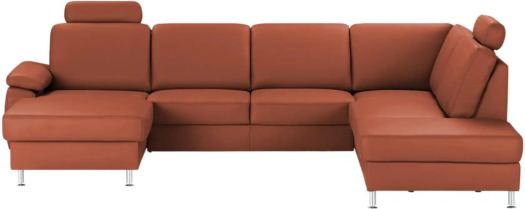 meinSofa Wohnlandschaft mit Sitz- und Rückenbezug aus Leder Kathi ¦ rot ¦ Maße (cm): B: 314 H: 86 T: 235.0 Polstermöbel ...