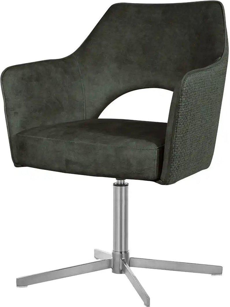 Armlehnstuhl drehbar Albert 1 ¦ grün ¦ Maße (cm): B: 62 H: 85 T: 60.0 Stühle > Esszimmerstühle > Esszimmerstühle mit Arm...