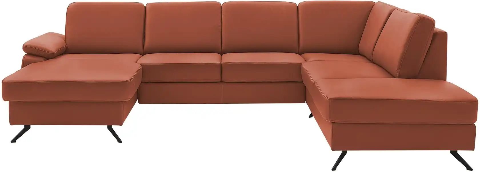 meinSofa Wohnlandschaft mit Sitz- und Rückenbezug aus Leder Kathi ¦ rot Polstermöbel > Sofas > Wohnlandschaften - Höffne...