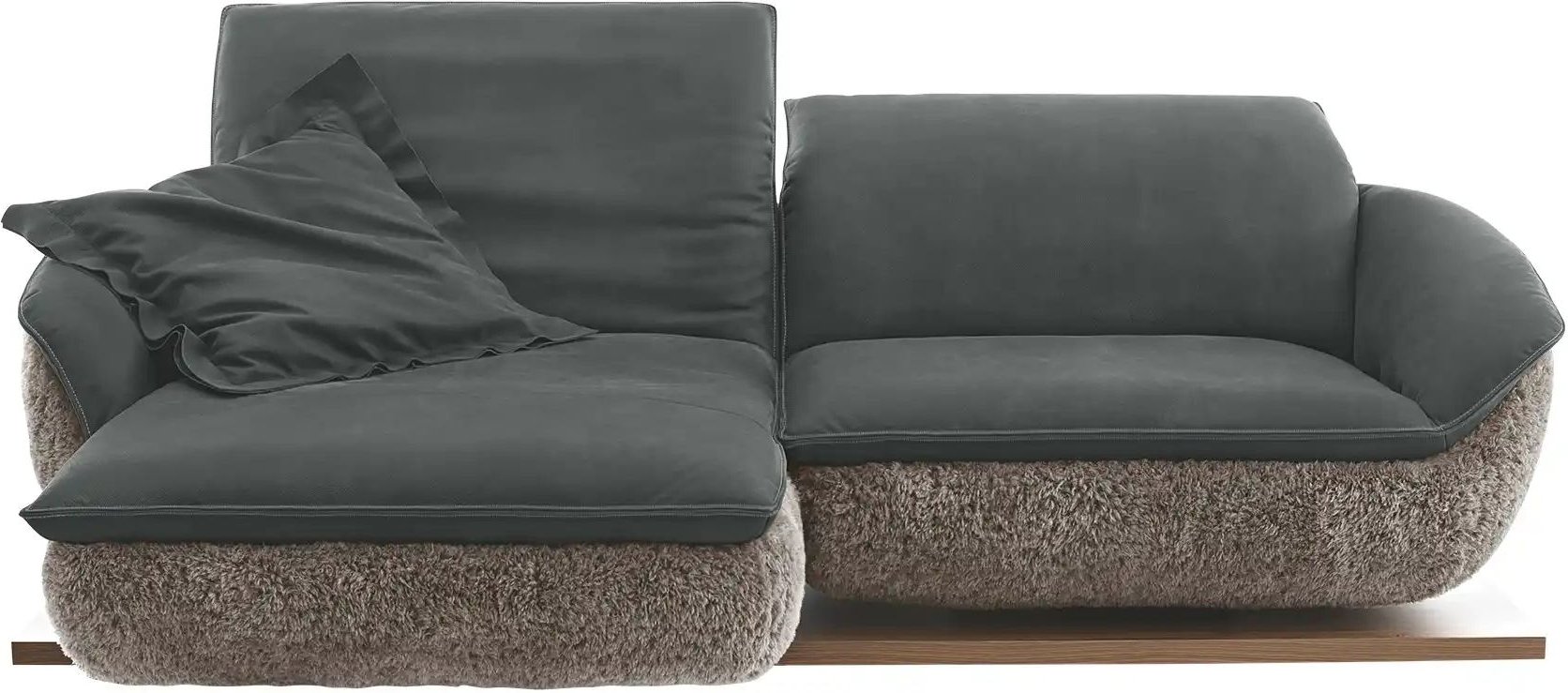 KOINOR Ecksofa Mooove ¦ blau ¦ Maße (cm): B: 242 H: 99 T: 153.0 Polstermöbel > Sofas > Ecksofas - Höffner