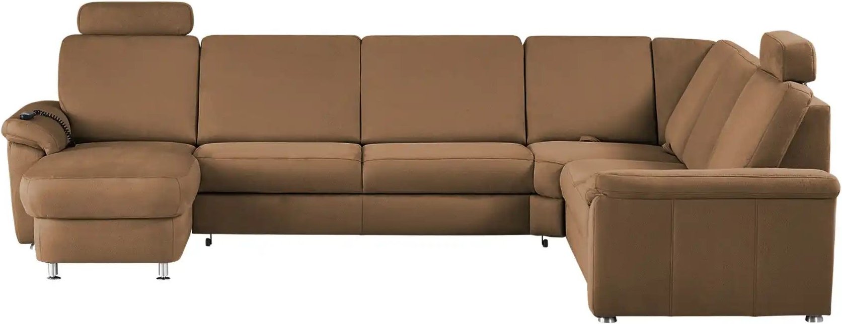meinSofa Wohnlandschaft Mikrofaser Rita ¦ braun ¦ Maße (cm): B: 330 H: 91 T: 240.0 Polstermöbel > Sofas > Wohnlandschaft...